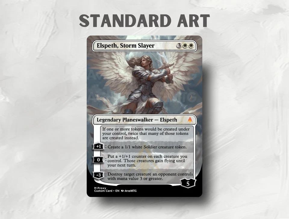 Elspeth, Storm Slayer - Custom Magic: The Gathering Card - Image 4 of 4