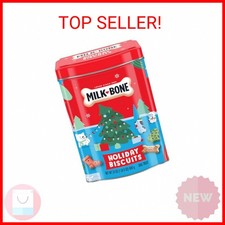 Milk-Bone Limited Edition Holiday Dog Treats, Small Biscuits, 24 Ounce Reusable