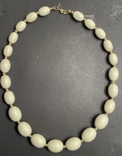 OFF WHITE COLLANA GIROCOLLO CON PERLINE MONET OFF WHITE