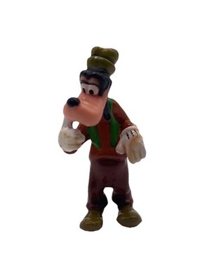 Walt Disney Applause 3'' Goofy Toy Figure Cake Topper Brown Pants Green Hat VTG
