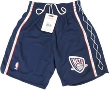 New 2006-2007 New Jersey Nets Mens Mitchell & Ness Authentic Game Shorts $125
