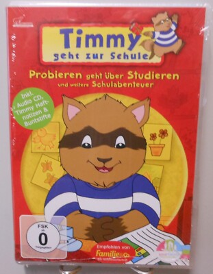 Timmy geht zur Schule DVD + Hörbuch CD 4 Folgen Zeichentrick Spaß 10 Folgen T232