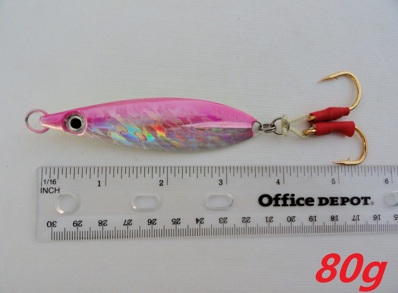 set of 4 fall flat keel jig 80gr (2.8oz) Vertical Speed Knife Saltwater Lures - Image 2