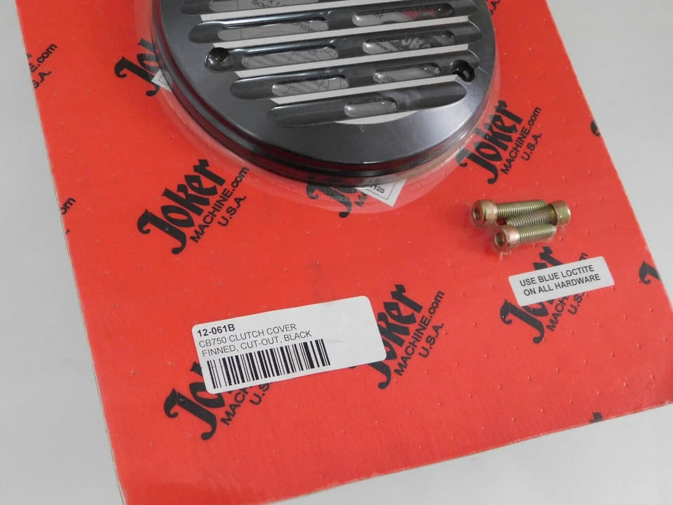 1 NEW Joker Machine 12-061B Finned Cut-Out Black Clutch Cover 1975-1978 CB 750 - Image 3 of 3
