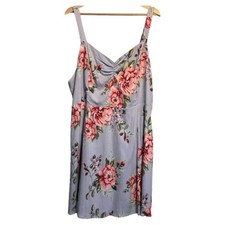 Forever 21 Plus Size Blue Floral Summer Dress Size 3X