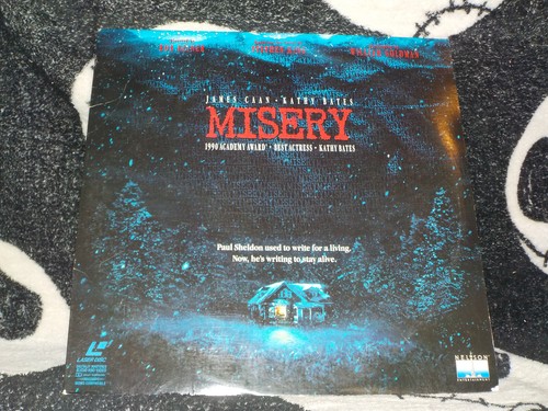 Misery Laserdisc LD James Caan Kathy Bates Stephen King Free Ship $50
