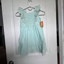 New GYMBOREE Girls Signs Of Spring Beautiful Mint Green Dress