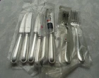 *RARE* Wilkens Swedish Thread 12 Piece Dinner Set 180s Royal Silver Edition New