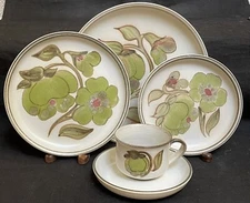 Denby TROUBADOUR 5 Piece Place Setting EXCELLENT