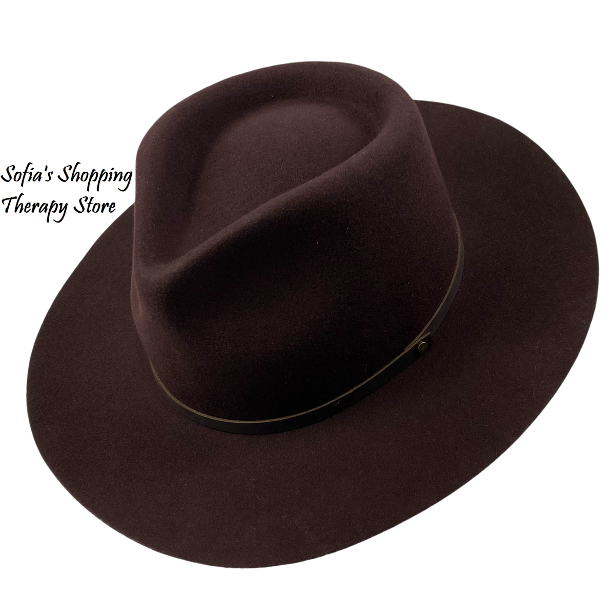 Will + Bear Cooper Coffee | Brown Wool Western Fedora Hat William Brown | Men main image 4