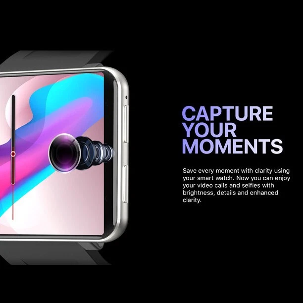 Big Screen 4G LTE Android Smartwatch 2,86" Touchscreen GPS WiFi Kamera 3GB+32GB - Bild 4 von 4