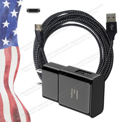 Micro USB Charger USB Wall Charger 10Ft Fast Charge Cord Lot For Samsung Galaxy