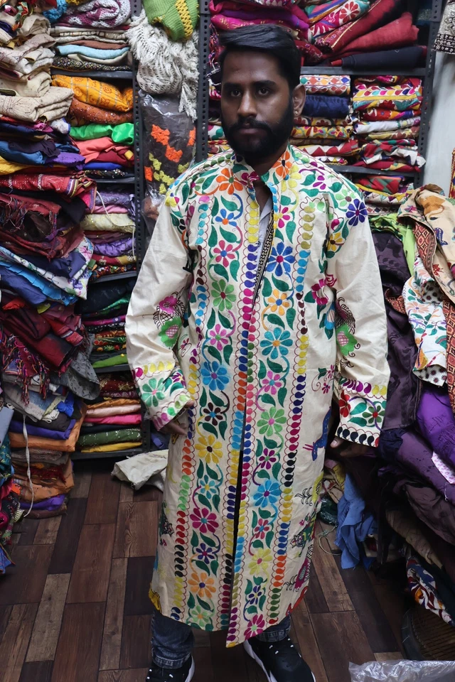 Banjara jacket,Boho Hippie,Handwork coat, upcycled multi color embroidery jacket - Image 2 of 4