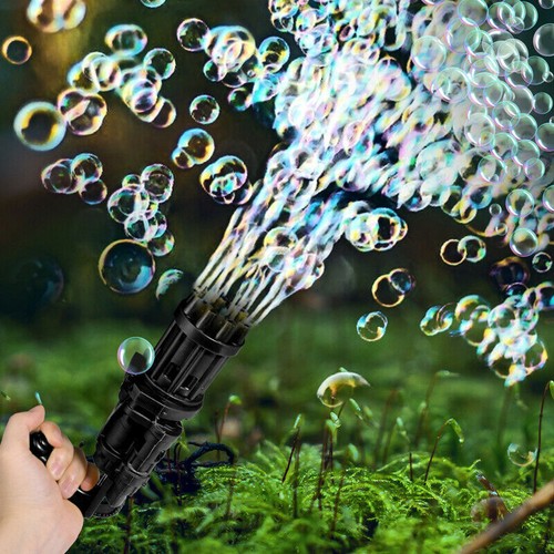 Gatling Bubble Machine Bubbler Maker Automatic Bubble Gun Toys For Kid Outdoor - Picture 2 of 13