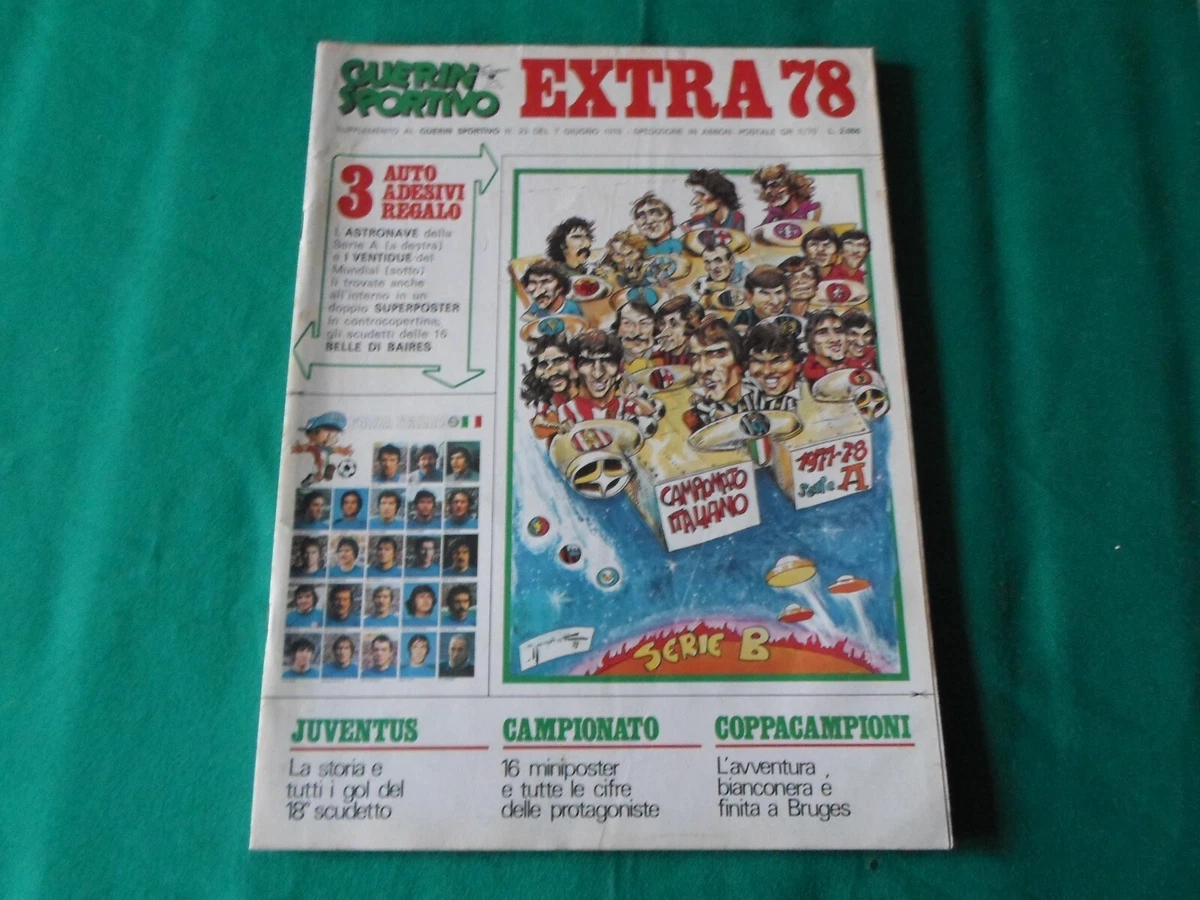 GUERIN SPORTIVO 1978 n 38 con Poster ANTONIO CABRINI TUTTOCOPPE A COLORI