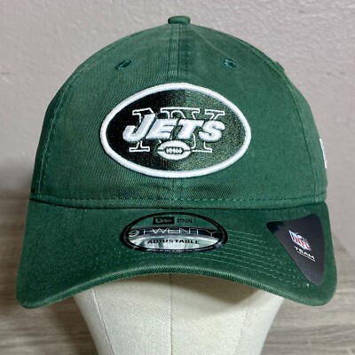 New York Jets New Era 9Forty Low Profile Curved Brim Adjustable Strap Cap  Hat
