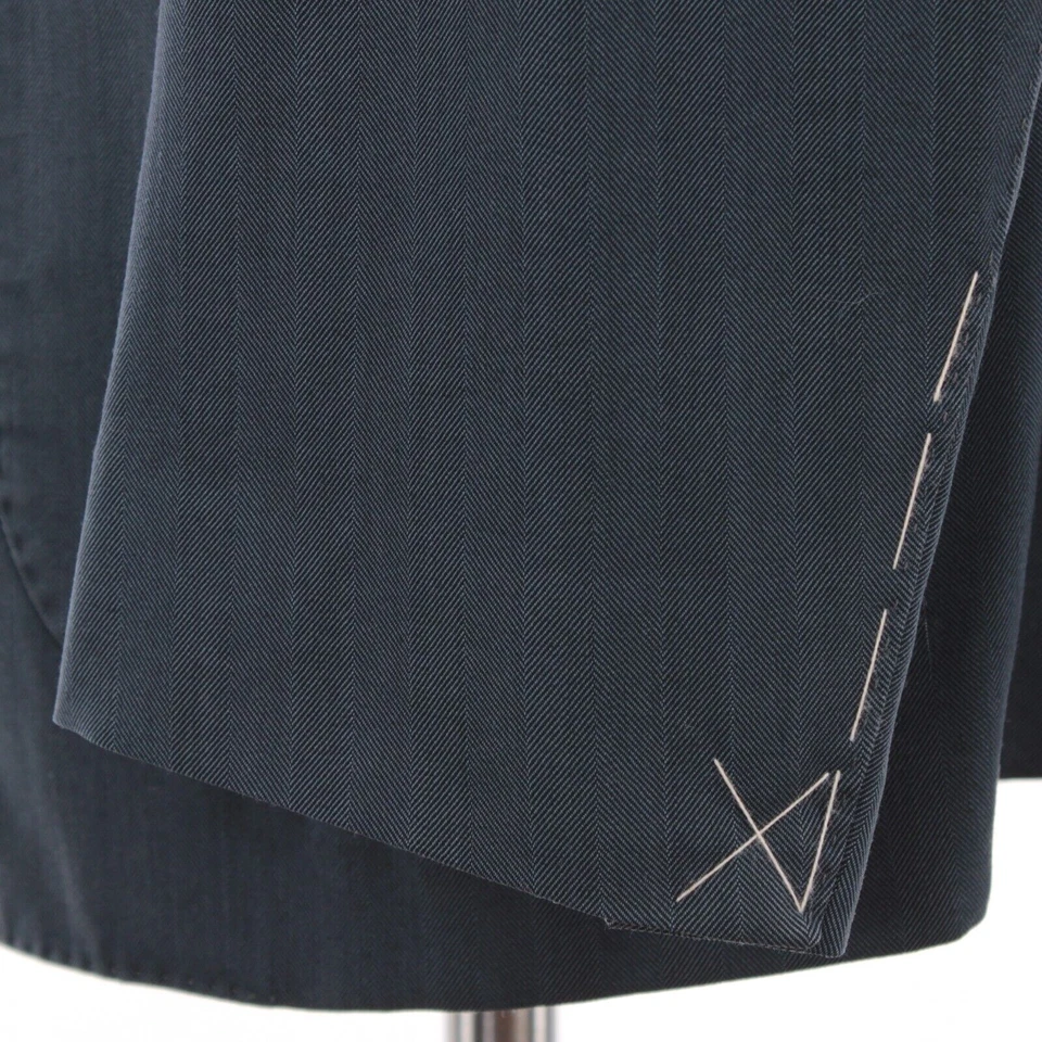 Abrigo Deportivo Chaqueta K Lana Boglioli Nuevo con Etiquetas Talla 54R EE. UU. 44R Azul/Negro Espiga Foto 4 de 4