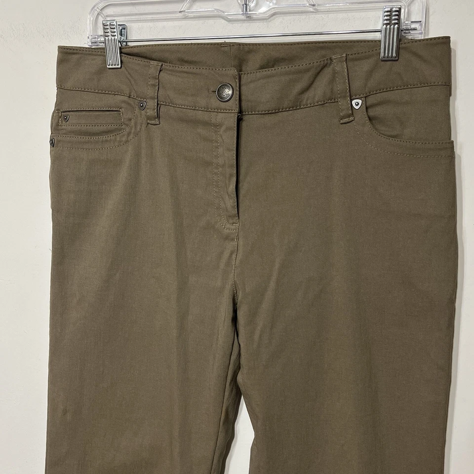 ND New Directions Women's Size 10 Wheat Brown Slim Leg Stretchy Pants - Image 3 of 4