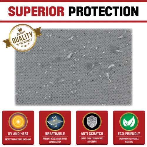 Capa de carro Motor Trend impermeável para todas as condições climáticas ao ar livre para SUVs Vans até 225" - Imagem 2 de 4