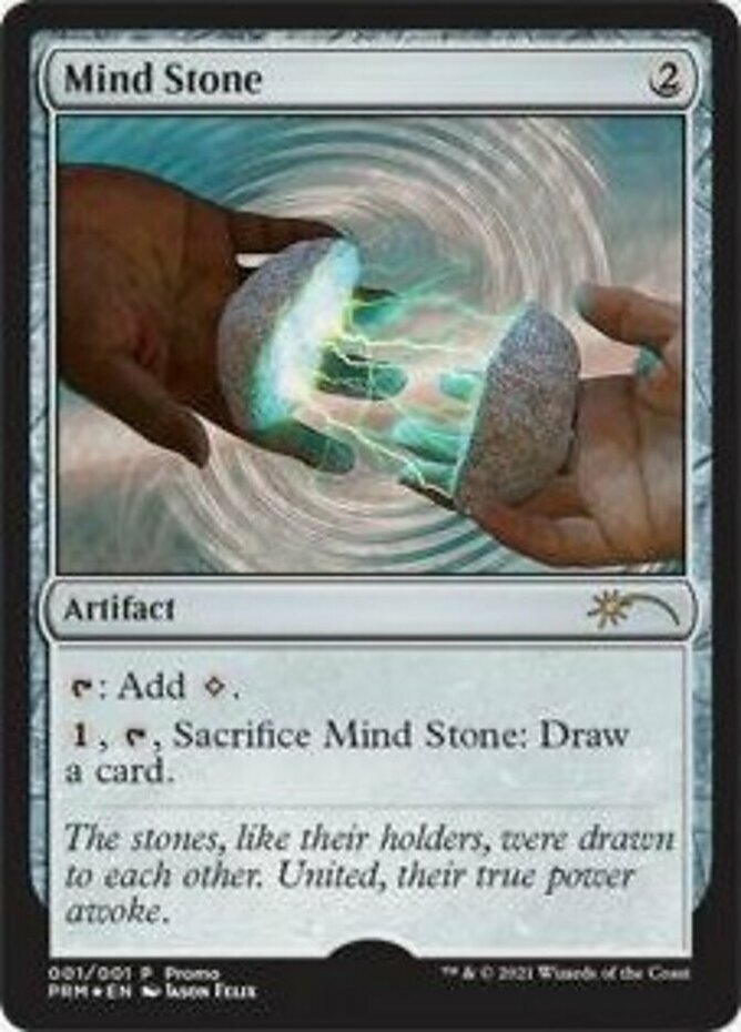 MTG magic cards 1x Mind Stone - Foil promo (Wizards Play Network