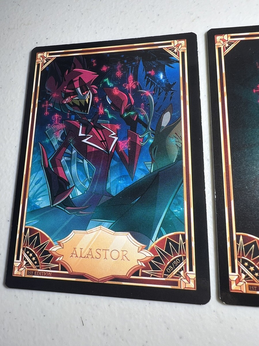 2 Cards: ALASTOR, Al's Microphone Mic 1st Edition Hazbin Hotel