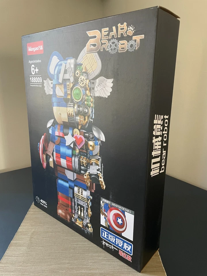 Captain America Marvel Building Blocks Robot national Building Kit day - Image 3 of 4