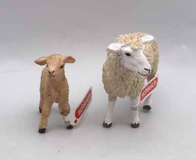 SCHLEICH EWE SHEEP & LAMB Female Mama 2013 Figures 13743 13888 | eBay