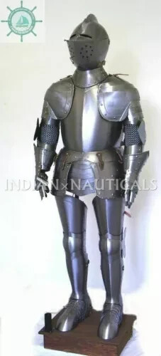 Medieval Knight Crusader Full Body Armour Suit for Combat or Home Decor-image