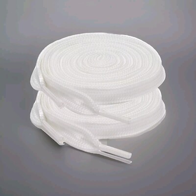 5 PAIR Flat Shoelaces Sport Shoe String Athletic Sneaker Boot Lace White 36''