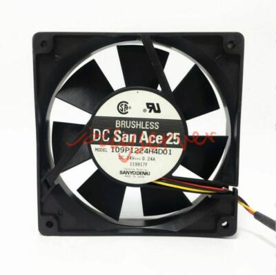 1PCS Sanyo 109P1224H4D01 12CM 12025 24V 0.24A three-wire cooling fan NEW