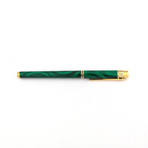 Rare Vintage Must de Cartier Trinity Malachite Lacquer Ballpoint Pen - Bild 9 von 16