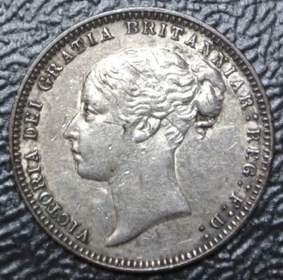 1877 GREAT BRITAIN - SIX PENCE - .925 SILVER - Victoria - Gorgeous