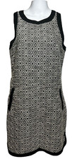 Banana Republic Dress Women's Medium Black Sleeveless Textured NEW - AC