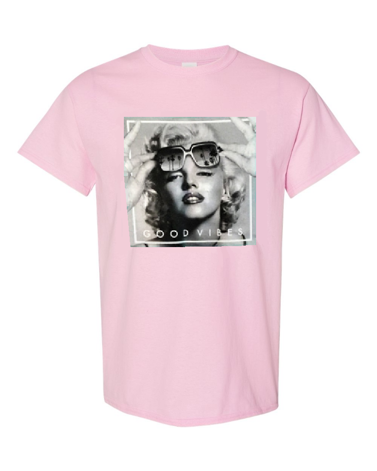 Marilyn Monroe Standard Light Pink Adult T-Shirt 