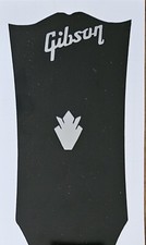 2 Guitar Headstock Logo  One Crown, Die-Cut White Vinyl Decal