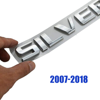 Rear Trunk Emblem Letters for Silverado1500 2500 HD Tailgate 3D Badge 2007-2018