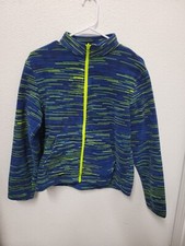 Eddie Bauer Jacket Boys Large 14/16 Multi Fleece Long Sleeve Mock Neck Full Zip