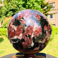 4780g Huge astrophyllite quartz crystal"fireworks stone"crystal ball 159