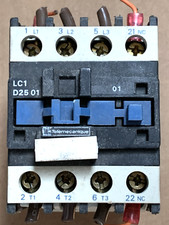 TELEMECANIQUE Schneider LC1-D25 01, LA4-DE 1E Contactor 3Pole 25A AC