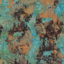 Hoffman Batiks Fabric - Bali Batik - R2259-58 Earth Bear