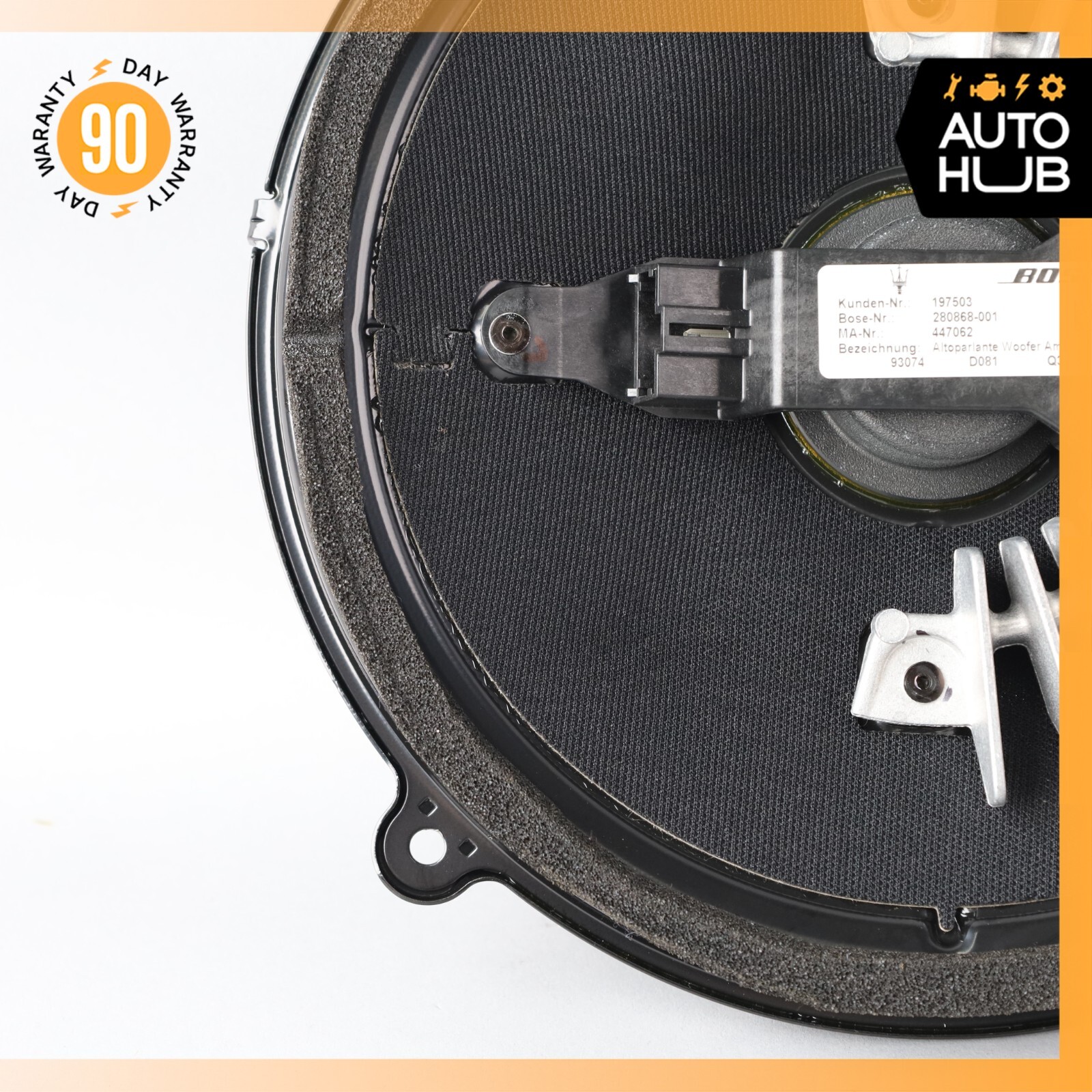 03-19 Maserati Quattroporte Rear Bose Subwoofer Sub Woofer Sound Speaker OEM 50k