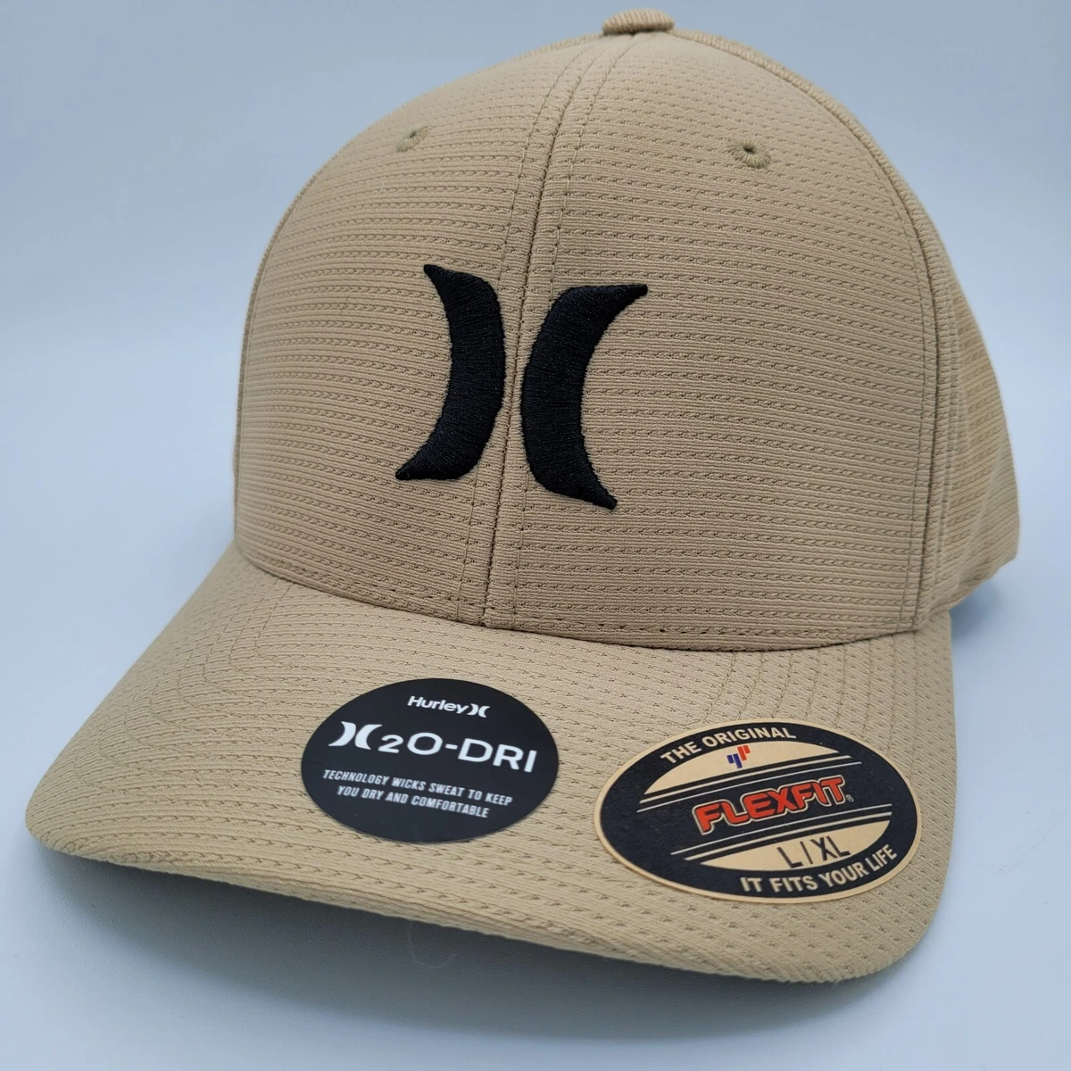 Hurley Hat Khaki Baseball Cap Flex Fit L XL DRI Technology Classic