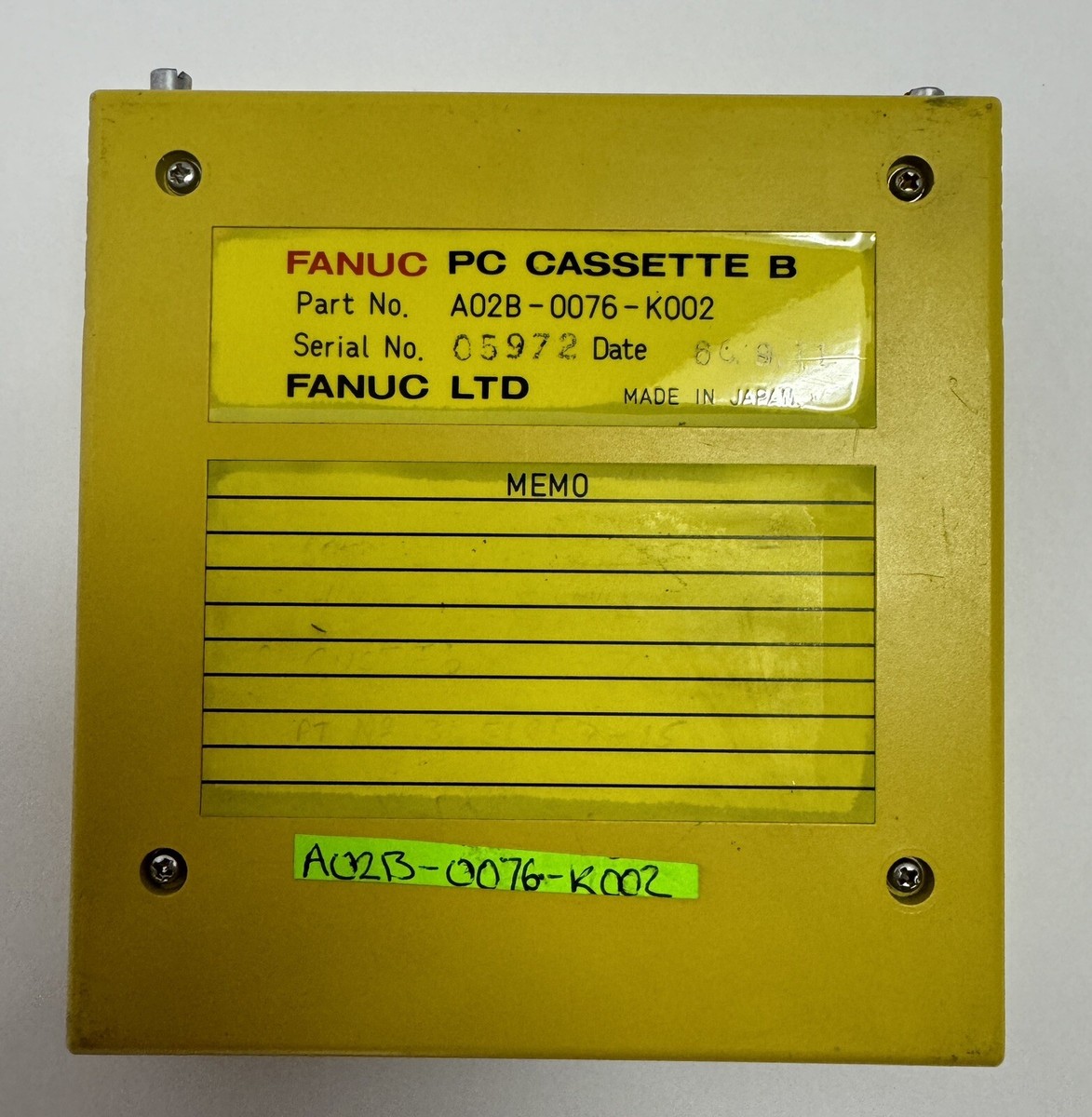 PC CASSETTE B A02B-0076-K002 MORI SEIKI | eBay
