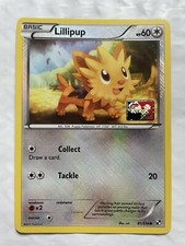 Lillipup 81/114 NM Crosshatch Holo Lega Bianco e Nero Promo Pokemon TCG