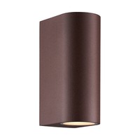 Wandleuchte Dion Double Nordlux Rost IP44 Fassadenleuchte Wandlampe Wall 2X GU10