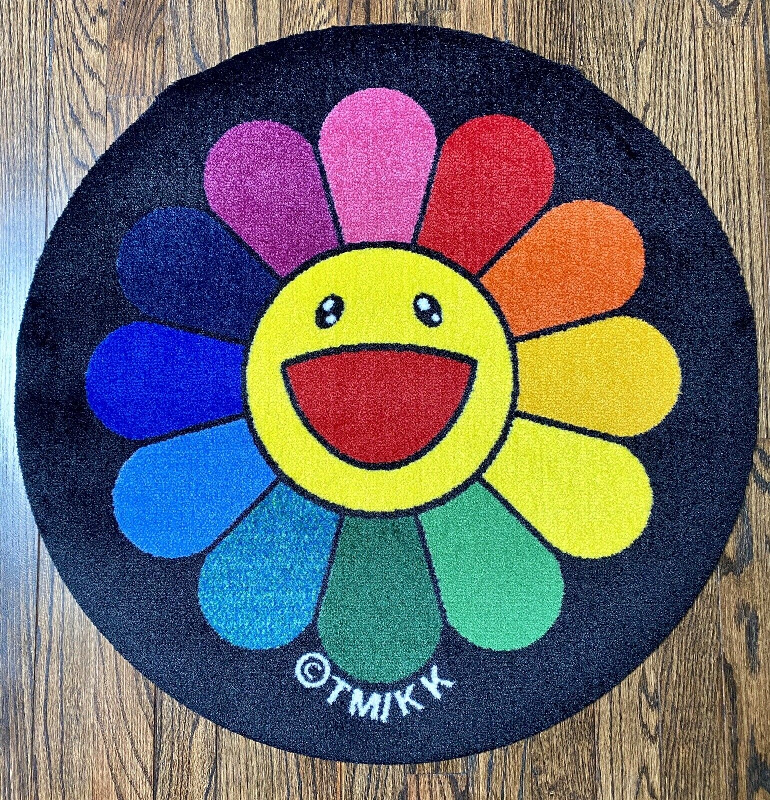 村上隆 Zingaro Flower Floor Mat / Rainbow