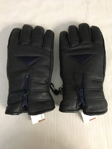 mens navy ski gloves