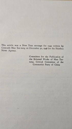 Hardcovet: Mao Tse-Tung, CARRY THE REVOLUTION THROUGH TO THE END, Rare 1st Ed. - Picture 6 of 10