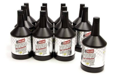 Red Line Motor Oil - 20W50 - Synthetic - 1 qt - Motorcycle - Set of 12