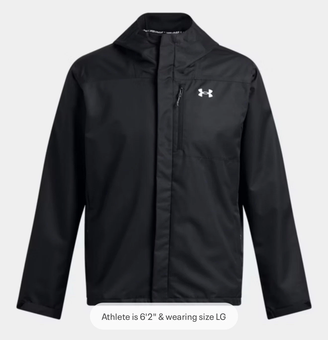 Under Armour Porter 3-in-1 Men’s Jacket Navy Large 1371585 Waterproof Brand New image 2